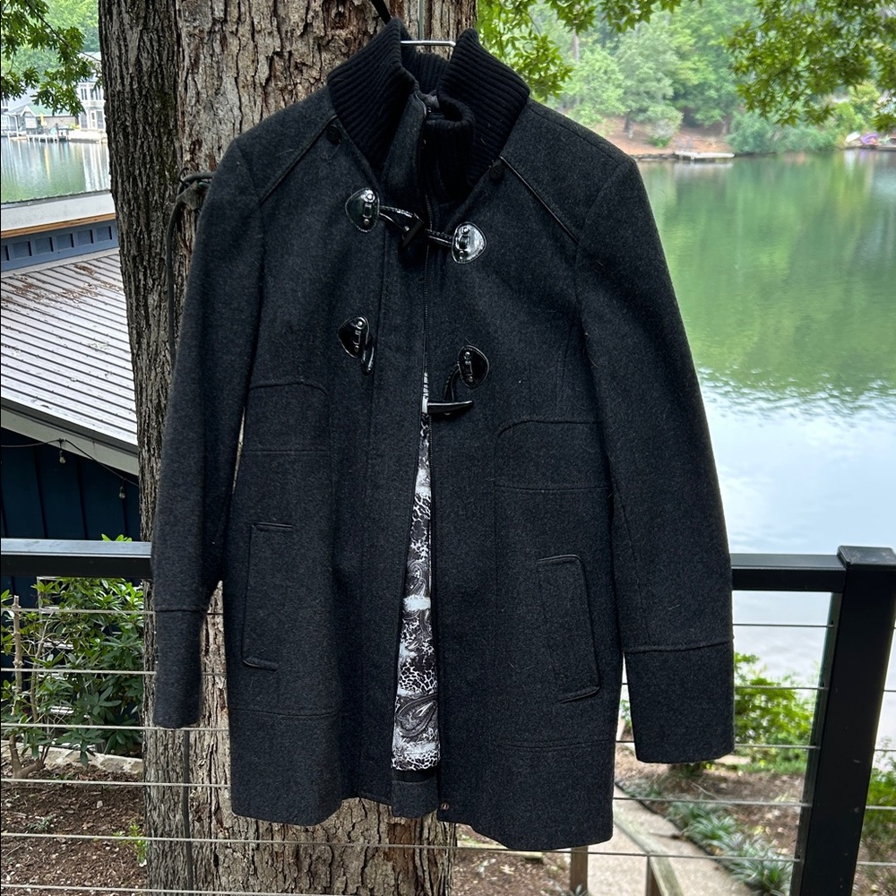 Guess Charcoal Coat with Toggle Closure